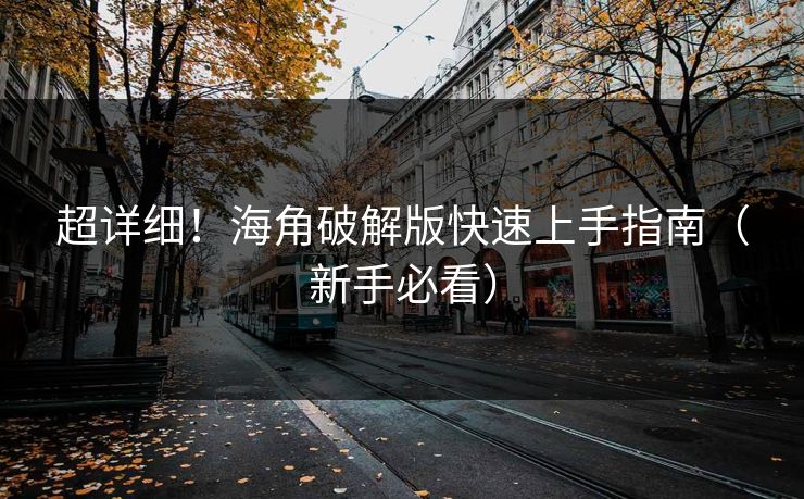 超详细！海角破解版快速上手指南（新手必看）