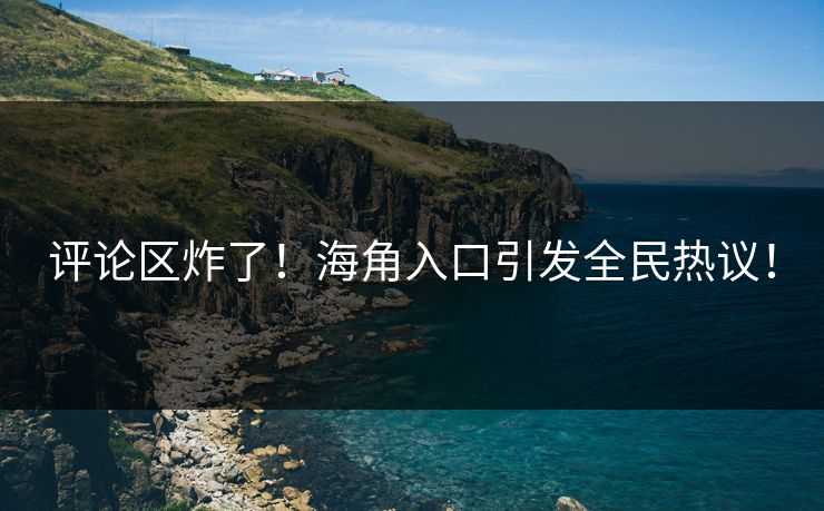 评论区炸了！海角入口引发全民热议！