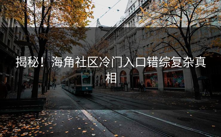 揭秘！海角社区冷门入口错综复杂真相